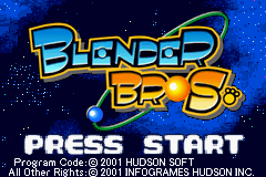 Blender Bros. Title Screen